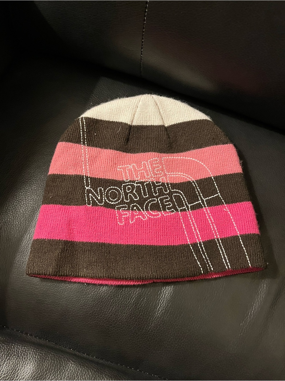 The North Face Striped Beanie Hat